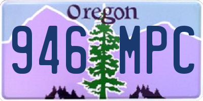 OR license plate 946MPC