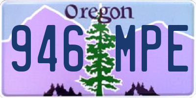 OR license plate 946MPE