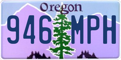 OR license plate 946MPH