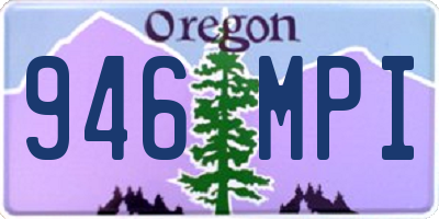 OR license plate 946MPI