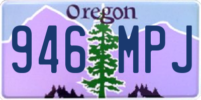 OR license plate 946MPJ