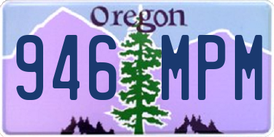 OR license plate 946MPM