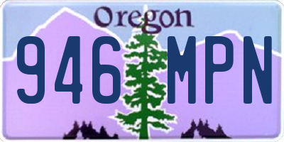 OR license plate 946MPN