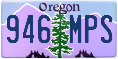 OR license plate 946MPS