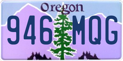 OR license plate 946MQG