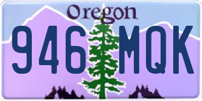OR license plate 946MQK