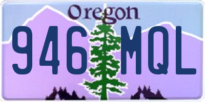 OR license plate 946MQL