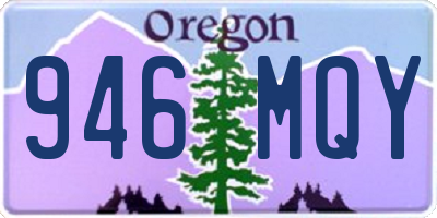 OR license plate 946MQY