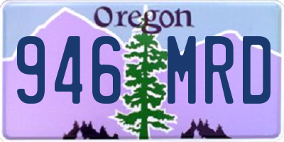 OR license plate 946MRD