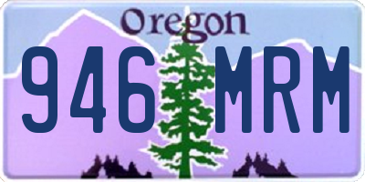 OR license plate 946MRM