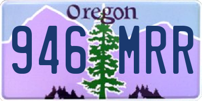 OR license plate 946MRR