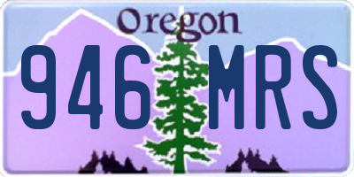 OR license plate 946MRS
