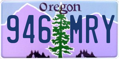 OR license plate 946MRY