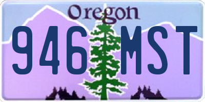 OR license plate 946MST