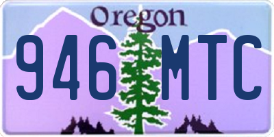 OR license plate 946MTC