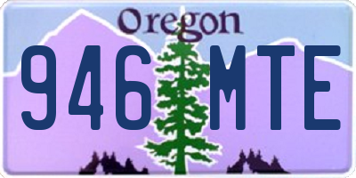 OR license plate 946MTE