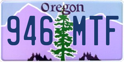OR license plate 946MTF