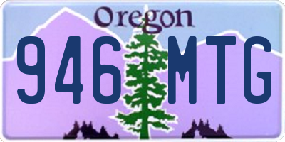 OR license plate 946MTG