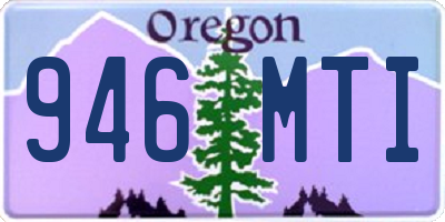 OR license plate 946MTI