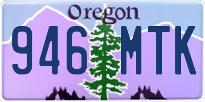 OR license plate 946MTK