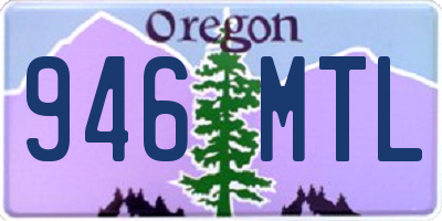 OR license plate 946MTL
