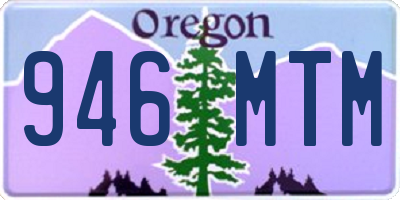 OR license plate 946MTM