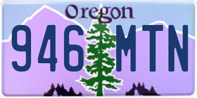OR license plate 946MTN