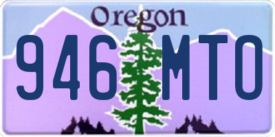 OR license plate 946MTO