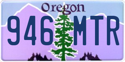 OR license plate 946MTR