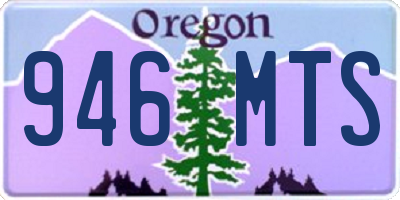 OR license plate 946MTS