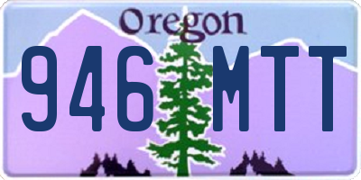 OR license plate 946MTT