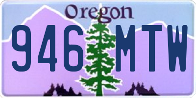 OR license plate 946MTW
