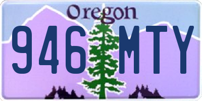 OR license plate 946MTY