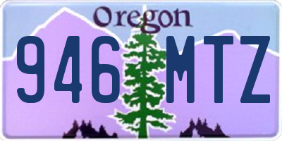 OR license plate 946MTZ
