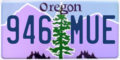 OR license plate 946MUE