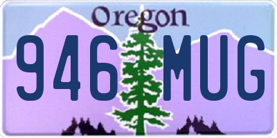 OR license plate 946MUG