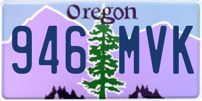 OR license plate 946MVK