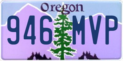 OR license plate 946MVP