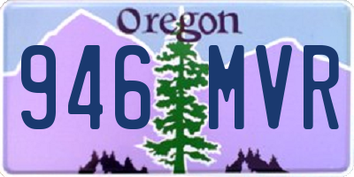 OR license plate 946MVR