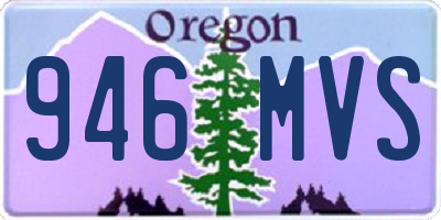OR license plate 946MVS