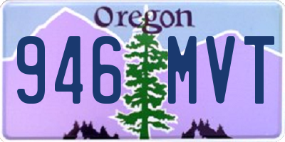 OR license plate 946MVT