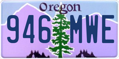 OR license plate 946MWE