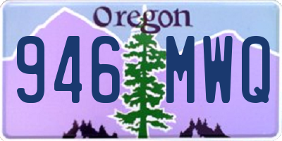 OR license plate 946MWQ