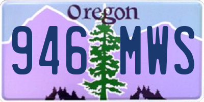OR license plate 946MWS