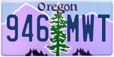 OR license plate 946MWT