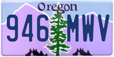 OR license plate 946MWV