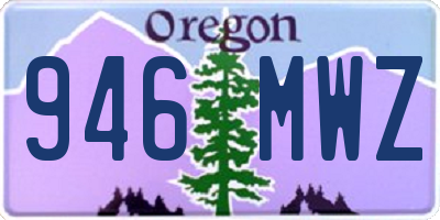 OR license plate 946MWZ