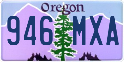 OR license plate 946MXA