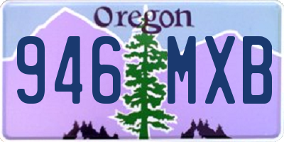 OR license plate 946MXB