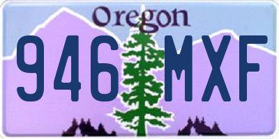 OR license plate 946MXF